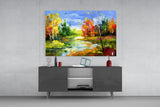 Colorful Autumn Glass Wall Art.