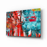 Tableau en verre Reflet abstrait - 72x46 cm