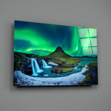 Northern Lights Glass Wall Art.