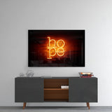 “Hope” Glass Wall Art.
