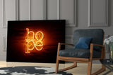 “Hope” Glass Wall Art.