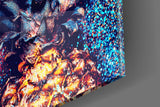 Colored Pineapple Glass Wall Art.