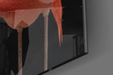 Flamingo Glass Wall Art.