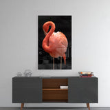 Flamingo Glass Wall Art.