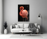 Flamingo Glass Wall Art.