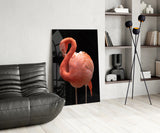 Flamingo Glass Wall Art.