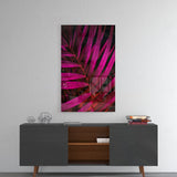 Purple Leaf Glass Wall Art.