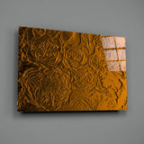 Rose Patterned Glass Wall Art.