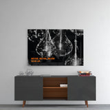 Never Give Up Glass Wall Art.