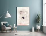 Cute Mouse Glass Wall Art.