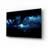 Nebulosa di Nuvole Blu quadro in vetro - 72x46 cm