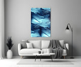 Blue Serenity Glass Wall Art.