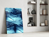 Blue Serenity Glass Wall Art.