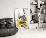 Silence Glass Wall Art.