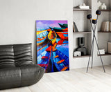 Boats Glass Wall Art.