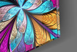 Colorful Flower Glass Wall Art.