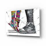Free Love Tableau en verre - 72x46 cm