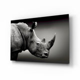 Rhino Glass Wall Art.