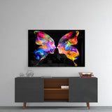 Butterfly Silhouettes Glass Wall Art.