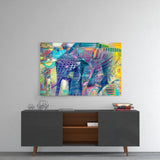Elephant Glass Wall Art.