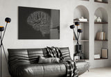 Brain Glass Wall Art.