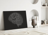Brain Glass Wall Art.