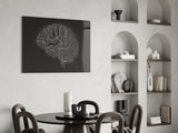 Brain Glass Wall Art.