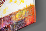 Colorful Tree Glass Wall Art.