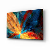 Fractal Flower Glass Wall Art - 72x46 cm