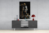 Gold Woman Glass Wall Art.