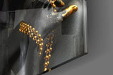 Gold Woman Glass Wall Art.