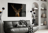 Deer Glass Wall Art.