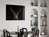 Deer Glass Wall Art.