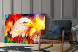 Colorful Eagle Glass Wall Art.