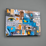 Abstract Confusion Glass Wall Art.