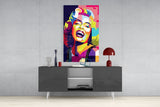Marilyn Monroe Glass Wall Art.
