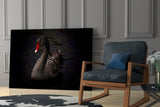 Black Swan Glass Wall Art.