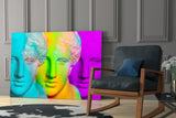 Colorful Statues Glass Wall Art