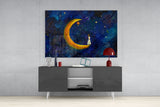 Moon House Glass Wall Art.
