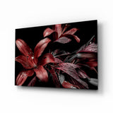 Flowers Glass Wall Art.