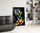 Colorful Spirit Glass Wall Art.