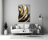 Golden Wings Glass Wall Art.