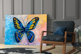 Butterfly Glass Wall Art.