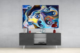 Abstract Glass Wall Art.