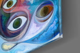 Abstract Glass Wall Art.