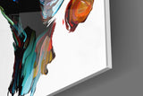 Abstract Portrait Glass Wall Art.