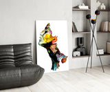 Abstract Portrait Glass Wall Art.