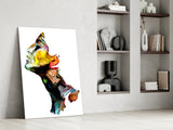 Abstract Portrait Glass Wall Art.