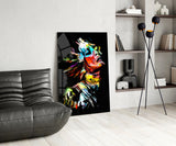 Abstract Portrait Glass Wall Art