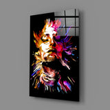 Abstract Portrait Glass Wall Art.